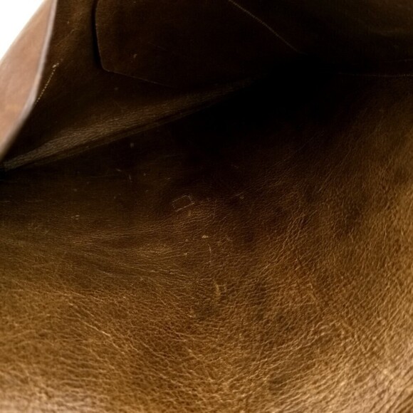 Vintage Loyd Maish Leather Letter Envelope Satchel Bag Crossbody Purse Brown - Picture 8 of 12